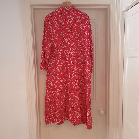 Joules Winslet Dress - Red Ditsy Floral Dress - Size 18 - NWT - Picture 3 of 5